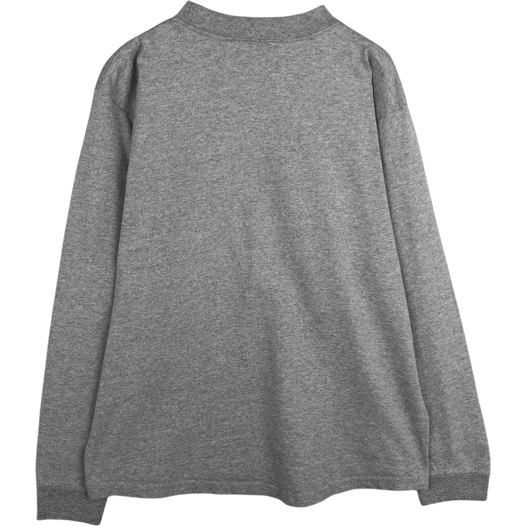 Vintage 90'S Jansport college long sleeve t-shirt, made in the USA, size M, men's size. cotton gray type Vintage Second Hand