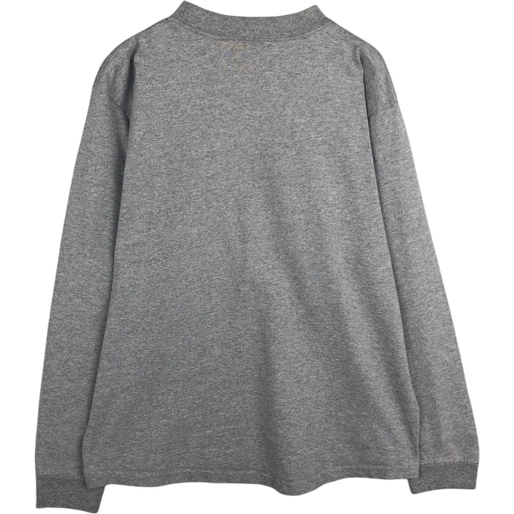 Vintage 90'S Jansport college long sleeve t-shirt, made in the USA, size M, men's size. cotton gray type Vintage Second Hand