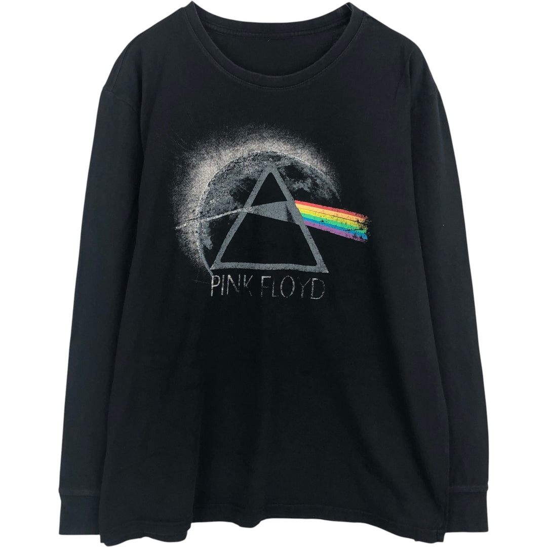 PINK FLOYD Long-Sleeve Band T-Shirt (Men's XL equivalent) cotton black type Vintage Second Hand
