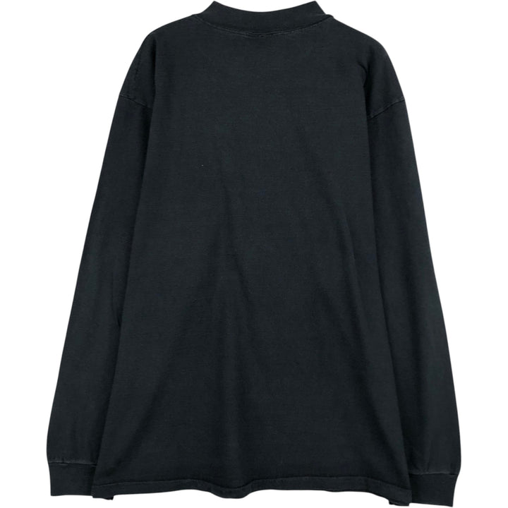 THINKINGMAN Long-Sleeve T-Shirt, Made in USA, Men's XL Equivalent cotton black type Vintage Second Hand