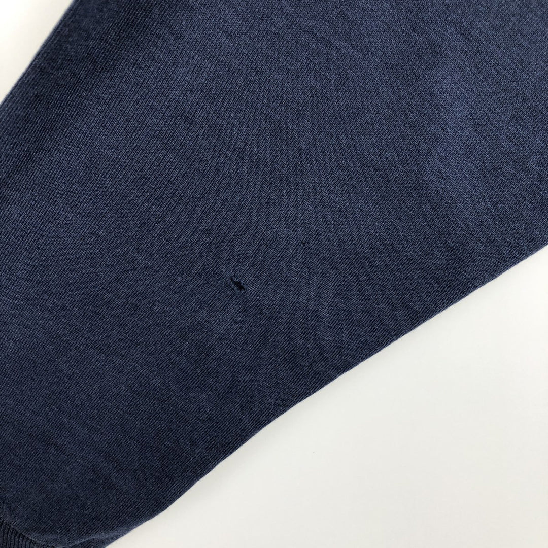 Screen Stars Best Double-Sided Print Long-Sleeve T-Shirt, Made in USA, Men's Size L (approx.) cotton navy blue type Vintage Second Hand