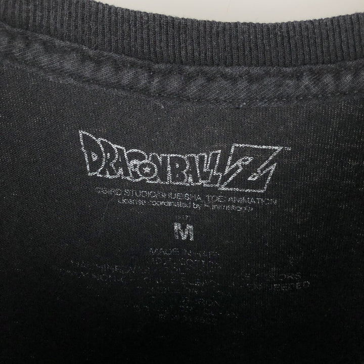 DRAGONBALL Z Dragon Ball Z Anime Character Print Long Sleeve T-Shirt, Men's Size Medium unclear black type Vintage Second Hand