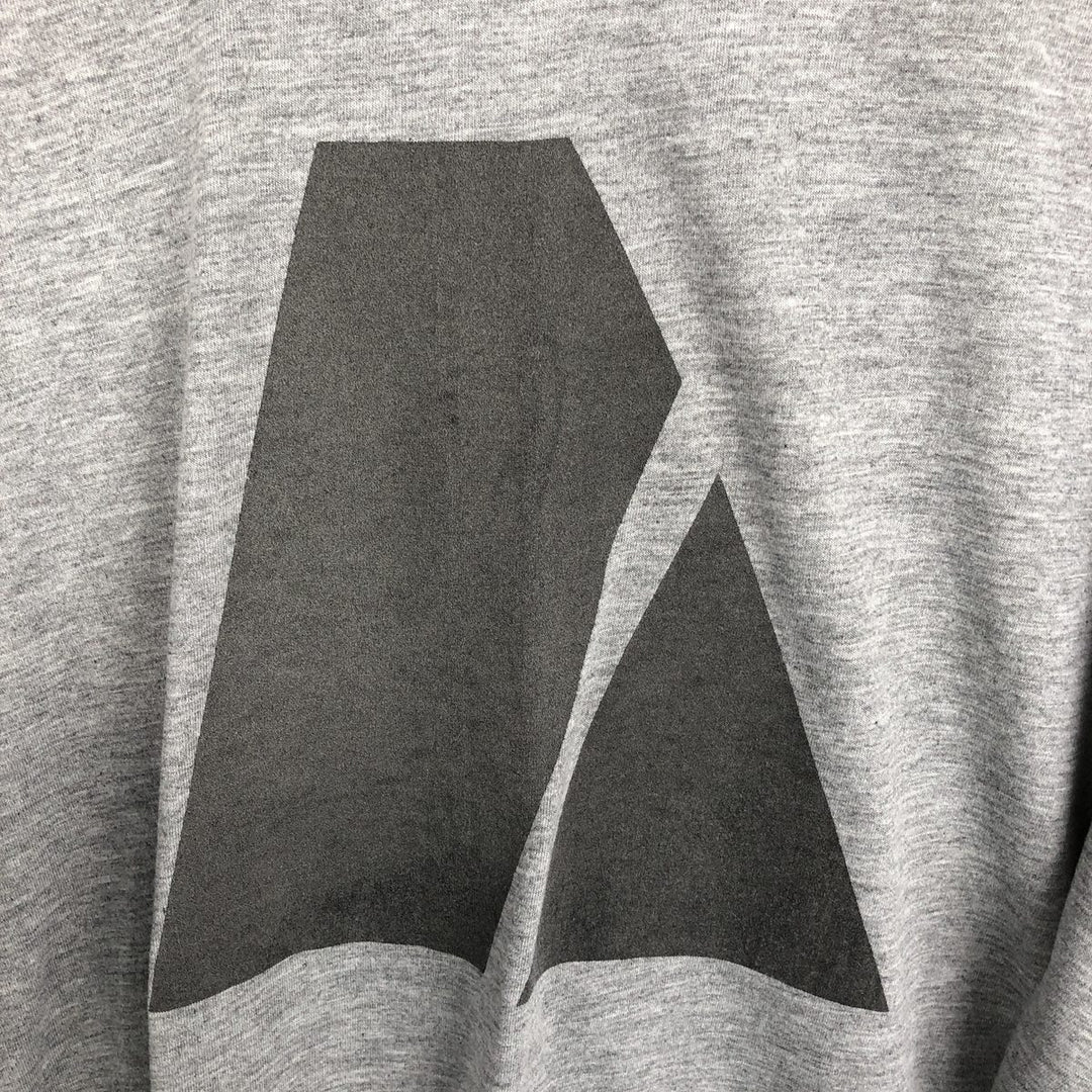 US ARMY Mock Neck Long-Sleeve T-Shirt, Made in USA, Men's Size XL (approx.) polyester gray type Vintage Second Hand