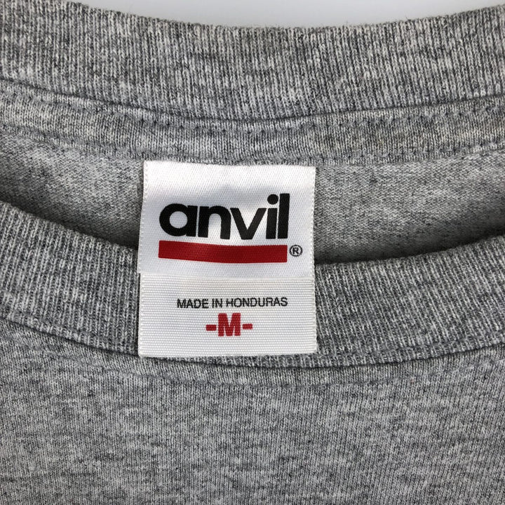 Anvil Brew Thru Long-Sleeve T-Shirt Advertising Long-Sleeve T-Shirt Men's Size M (equivalent to Men's M) cotton gray type Vintage Second Hand