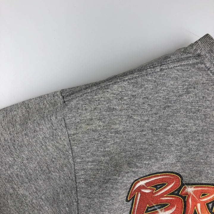 Anvil Brew Thru Long-Sleeve T-Shirt Advertising Long-Sleeve T-Shirt Men's Size M (equivalent to Men's M) cotton gray type Vintage Second Hand