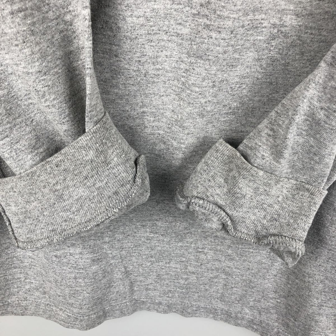 Anvil Brew Thru Long-Sleeve T-Shirt Advertising Long-Sleeve T-Shirt Men's Size M (equivalent to Men's M) cotton gray type Vintage Second Hand