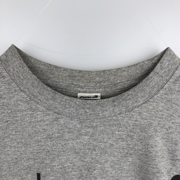 Anvil Long-Sleeve T-Shirt (Men's Size M) cotton gray type Vintage Second Hand