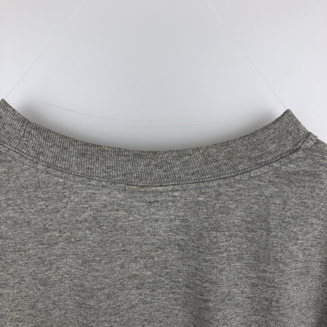 Anvil Long-Sleeve T-Shirt (Men's Size M) cotton gray type Vintage Second Hand