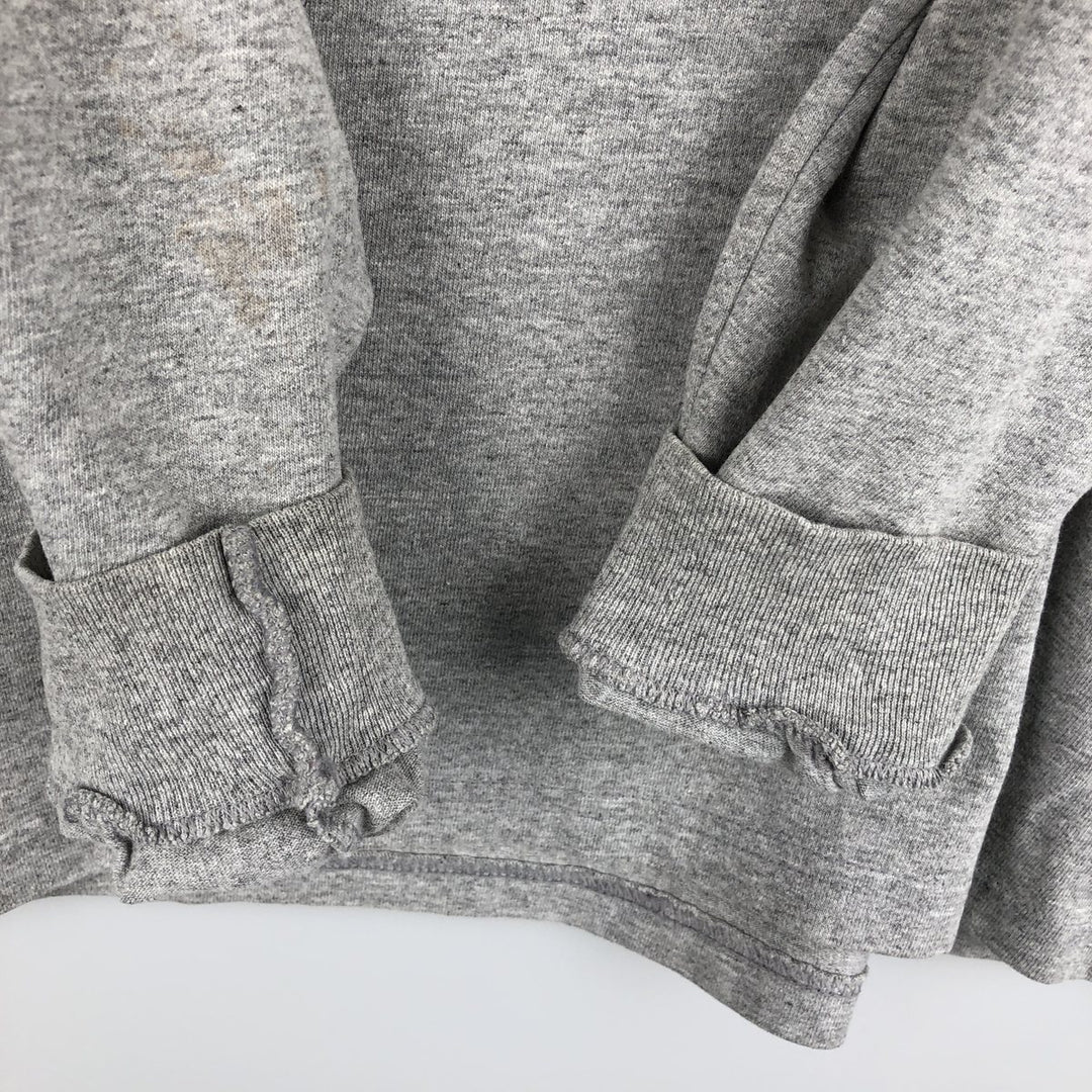 Anvil Long-Sleeve T-Shirt (Men's Size M) cotton gray type Vintage Second Hand