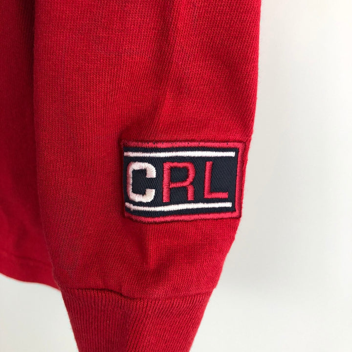 Ralph Lauren CHAPS long-sleeved T-shirt, men's size XL cotton red type Vintage Second Hand