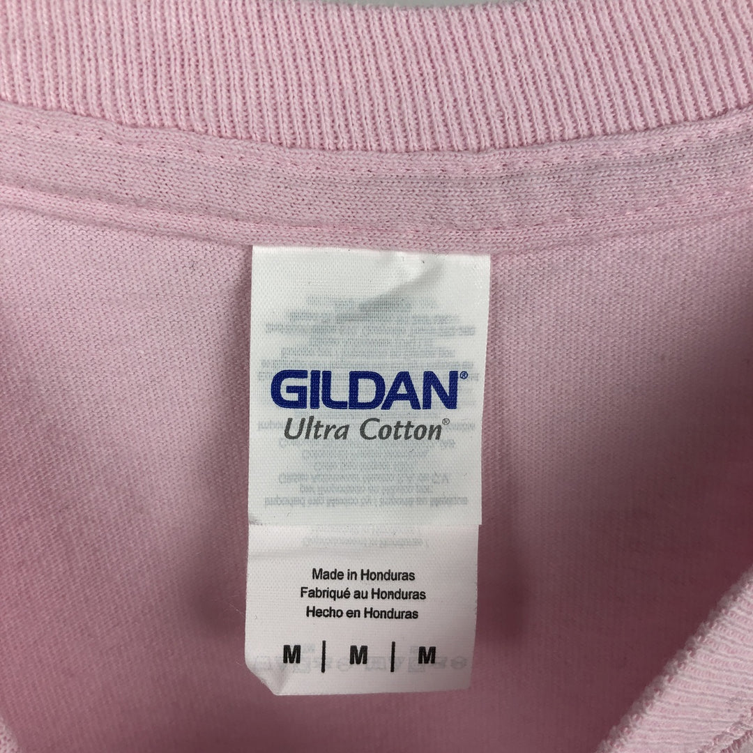 Gildan Gorillaz Long-Sleeve Band T-Shirt (Men's Size M) cotton pink type Vintage Second Hand
