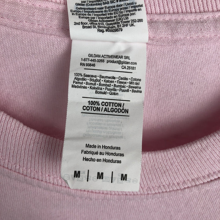 Gildan Gorillaz Long-Sleeve Band T-Shirt (Men's Size M) cotton pink type Vintage Second Hand