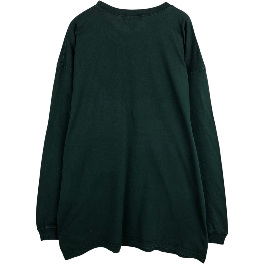 90'S Eddie Bauer Long-Sleeve T-Shirt, Made in USA, Men's XL (approx.), Vintage cotton green type Vintage Second Hand