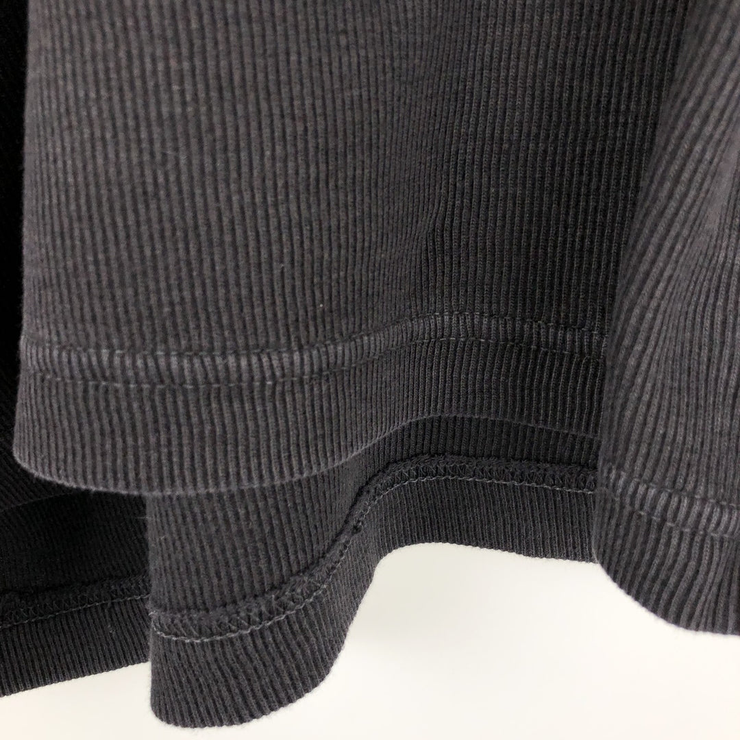 Ralph Lauren CHAPS V-neck long T-shirt, men's size L cotton black type Vintage Second Hand