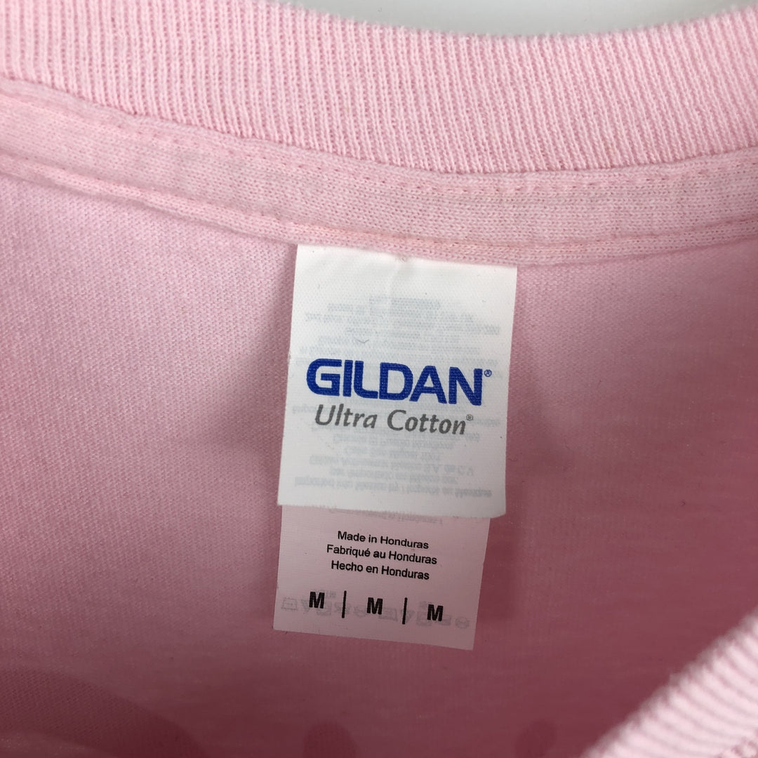 Gildan Gorillaz Long-Sleeve Band T-Shirt (Men's Size M) cotton pink type Vintage Second Hand