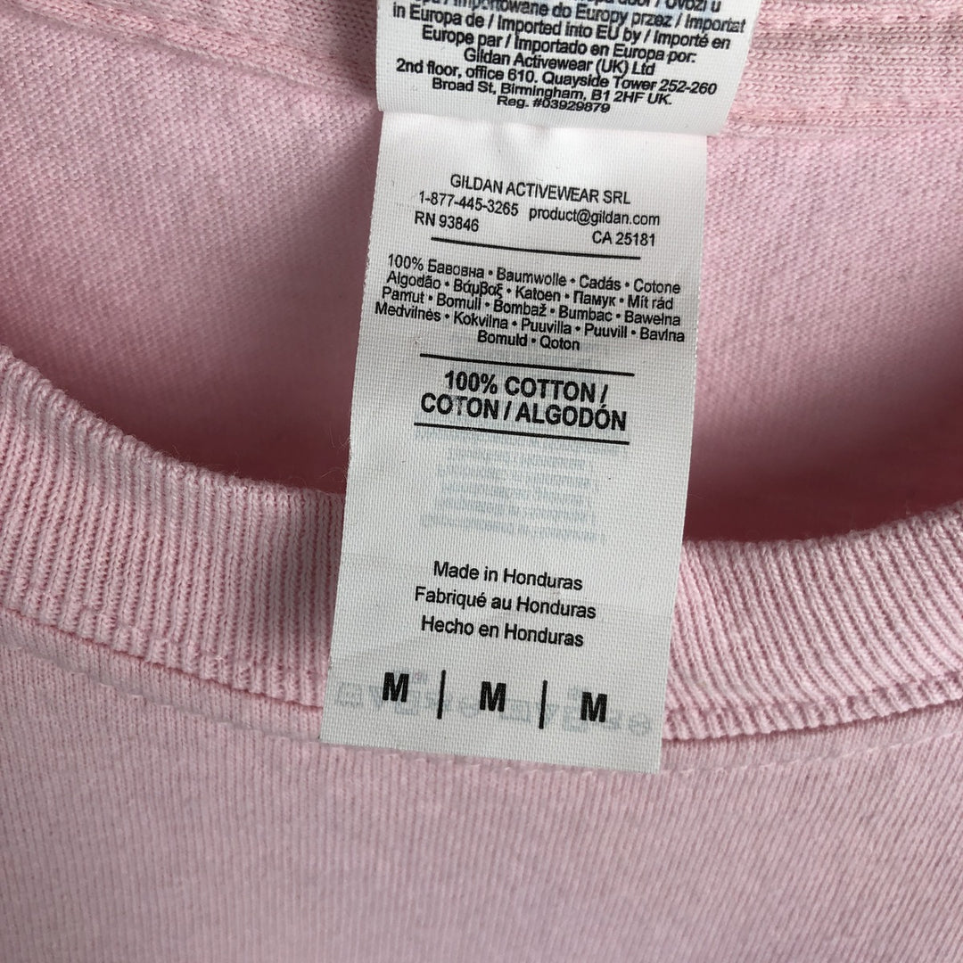 Gildan Gorillaz Long-Sleeve Band T-Shirt (Men's Size M) cotton pink type Vintage Second Hand