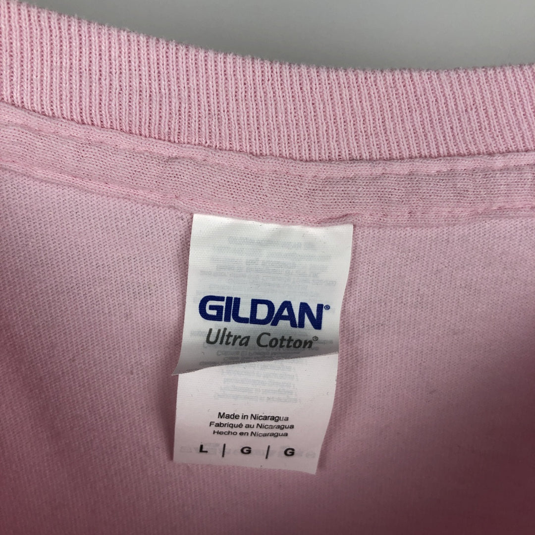 Gildan Gorillaz Long-Sleeve Band T-Shirt (Men's Size L) cotton pink type Vintage Second Hand