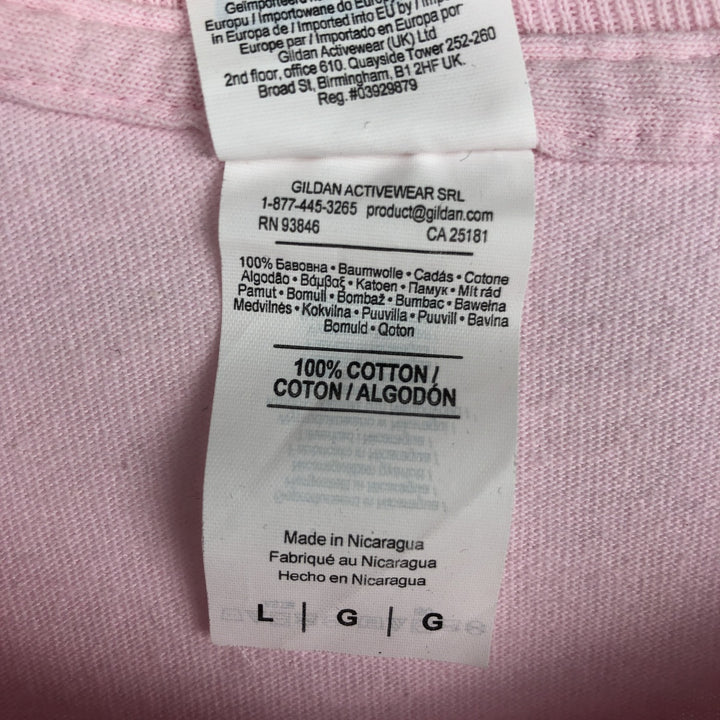 Gildan Gorillaz Long-Sleeve Band T-Shirt (Men's Size L) cotton pink type Vintage Second Hand