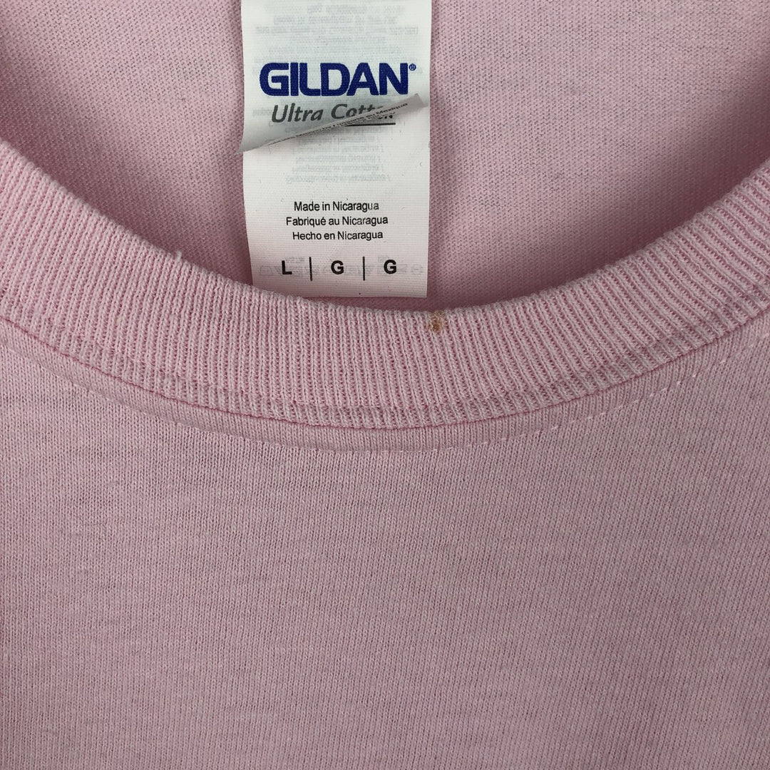 Gildan Gorillaz Long-Sleeve Band T-Shirt (Men's Size L) cotton pink type Vintage Second Hand