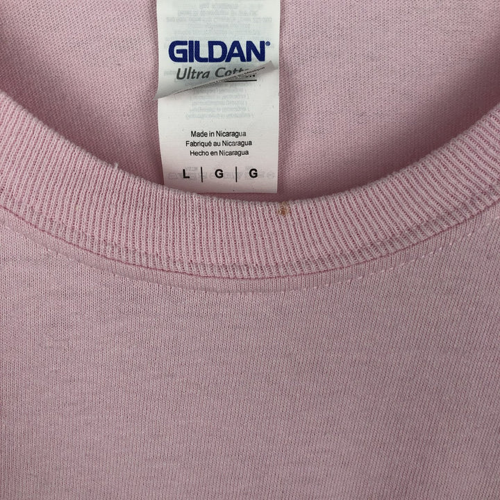 Gildan Gorillaz Long-Sleeve Band T-Shirt (Men's Size L) cotton pink type Vintage Second Hand