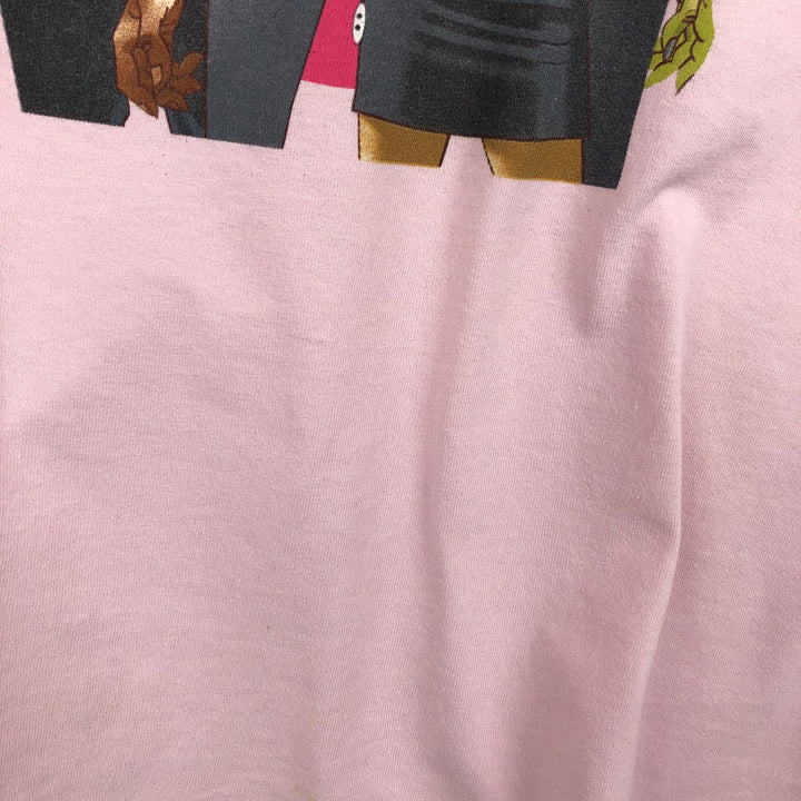 Gildan Gorillaz Long-Sleeve Band T-Shirt (Men's Size L) cotton pink type Vintage Second Hand