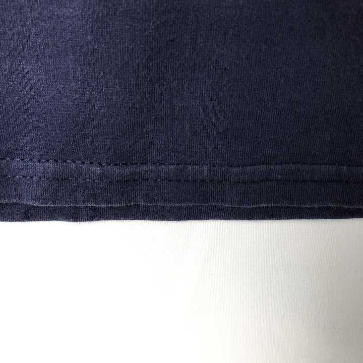 90s-era Delta PRO WEIGHT Message Long-Sleeve T-Shirt, Men's Size L (Equivalent), Vintage cotton navy blue type Vintage Second Hand