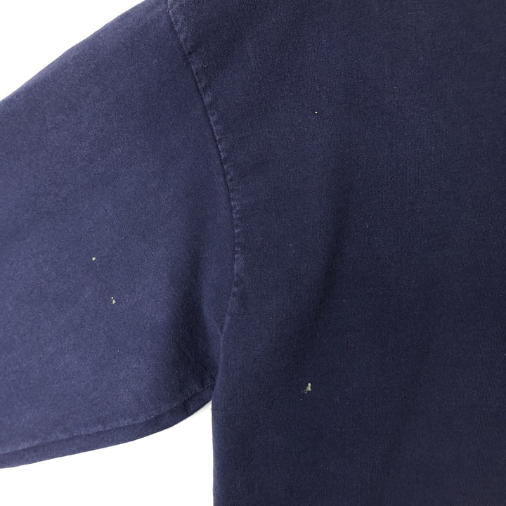 90s-era Delta PRO WEIGHT Message Long-Sleeve T-Shirt, Men's Size L (Equivalent), Vintage cotton navy blue type Vintage Second Hand