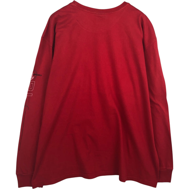 Ralph Lauren POLO SPORT long-sleeved T-shirt, men's size XL cotton red type Vintage Second Hand