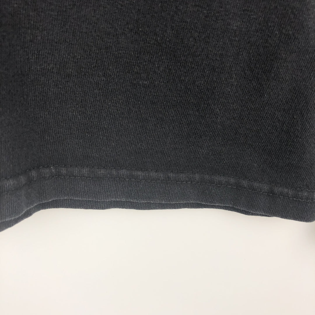 90'S Gildan Long-Sleeve T-Shirt, Made in Canada, Men's Size L (approx.) cotton black type Vintage Second Hand