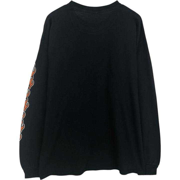 BLEACH Character Print Long-Sleeve T-Shirt (Men's XL equivalent) cotton black type Vintage Second Hand