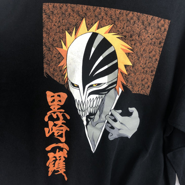 BLEACH Character Print Long-Sleeve T-Shirt (Men's XL equivalent) cotton black type Vintage Second Hand