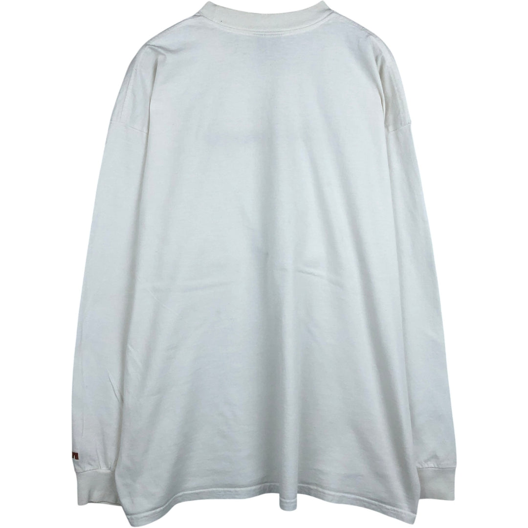 90s-00'S Nike Long-Sleeve T-Shirt, Made in USA, Men's XL equivalent, Vintage cotton white type Vintage Second Hand