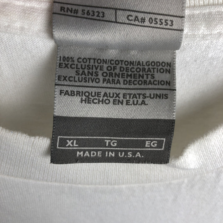 90s-00'S Nike Long-Sleeve T-Shirt, Made in USA, Men's XL equivalent, Vintage cotton white type Vintage Second Hand