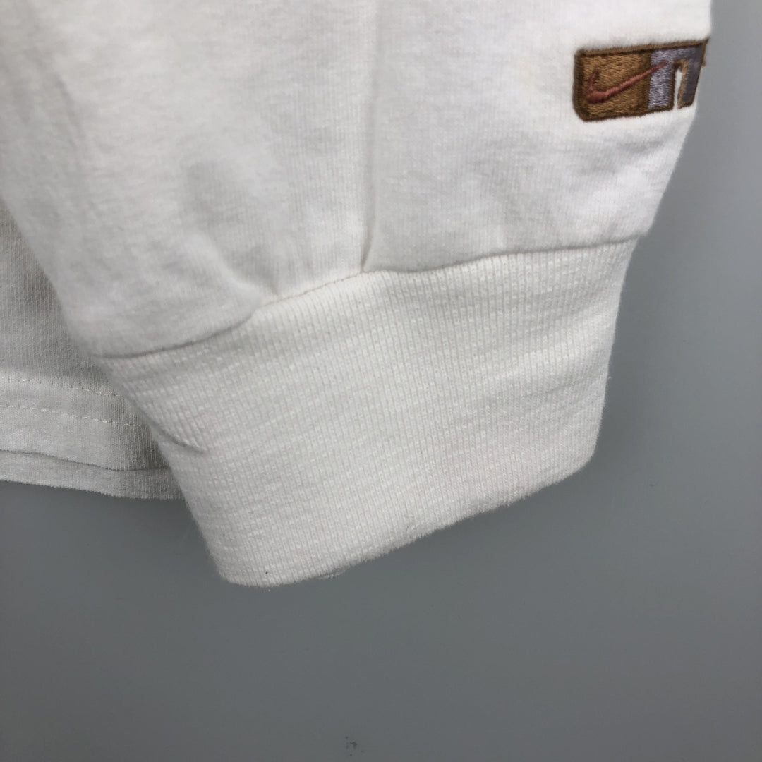 90s-00'S Nike Long-Sleeve T-Shirt, Made in USA, Men's XL equivalent, Vintage cotton white type Vintage Second Hand