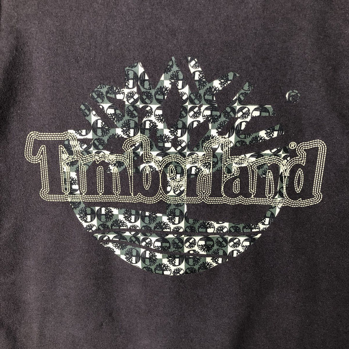90s-00'S Timberland long-sleeved T-shirt, Made in USA, Men's XL cotton Charcoal Vintage Second Hand