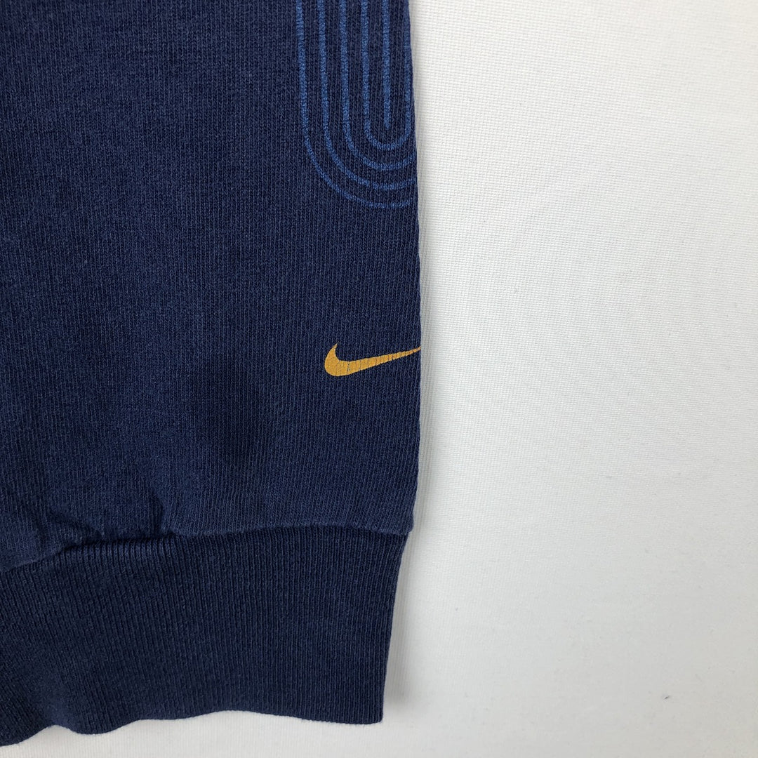 90'S Nike Long-Sleeve T-Shirt, Made in USA, Men's Size L (Equivalent), Vintage cotton Navy blue Vintage Second Hand