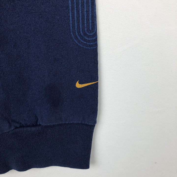 90'S Nike Long-Sleeve T-Shirt, Made in USA, Men's Size L (Equivalent), Vintage cotton Navy blue Vintage Second Hand
