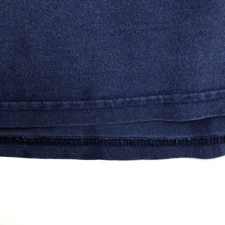 90'S Nike Long-Sleeve T-Shirt, Made in USA, Men's Size L (Equivalent), Vintage cotton Navy blue Vintage Second Hand