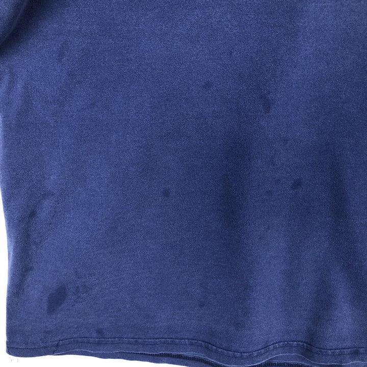 90'S Nike Long-Sleeve T-Shirt, Made in USA, Men's Size L (Equivalent), Vintage cotton Navy blue Vintage Second Hand
