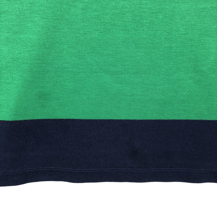 Ralph Lauren POLO RALPH LAUREN Striped Pattern Big Pony Hooded Long-Sleeve T-Shirt (Men's Size M) cotton navy blue type Vintage Second Hand