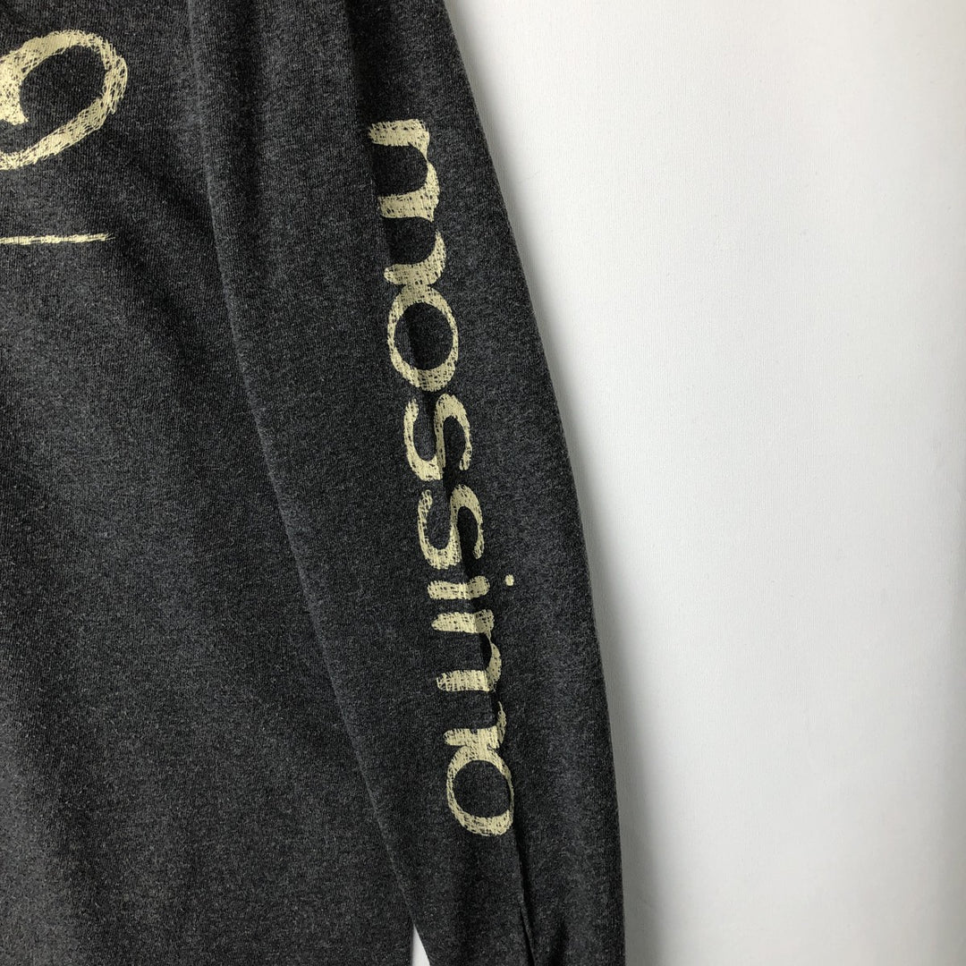 90s-era Mossimo long-sleeved T-shirt, made in USA, men's size S equivalent, vintage. cotton gray type Vintage Second Hand