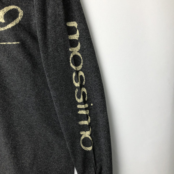90s-era Mossimo long-sleeved T-shirt, made in USA, men's size S equivalent, vintage. cotton gray type Vintage Second Hand