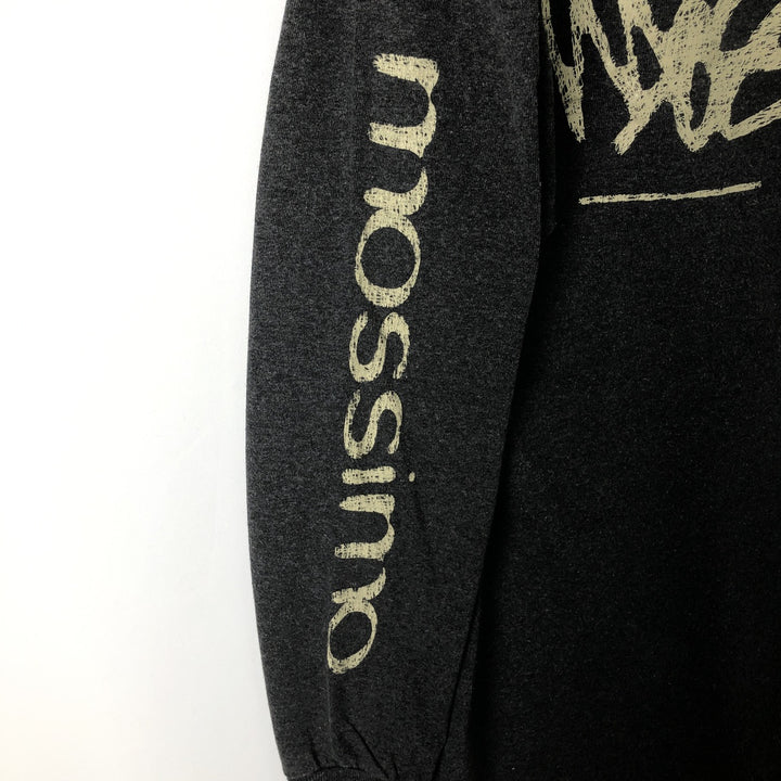 90s-era Mossimo long-sleeved T-shirt, made in USA, men's size S equivalent, vintage. cotton gray type Vintage Second Hand