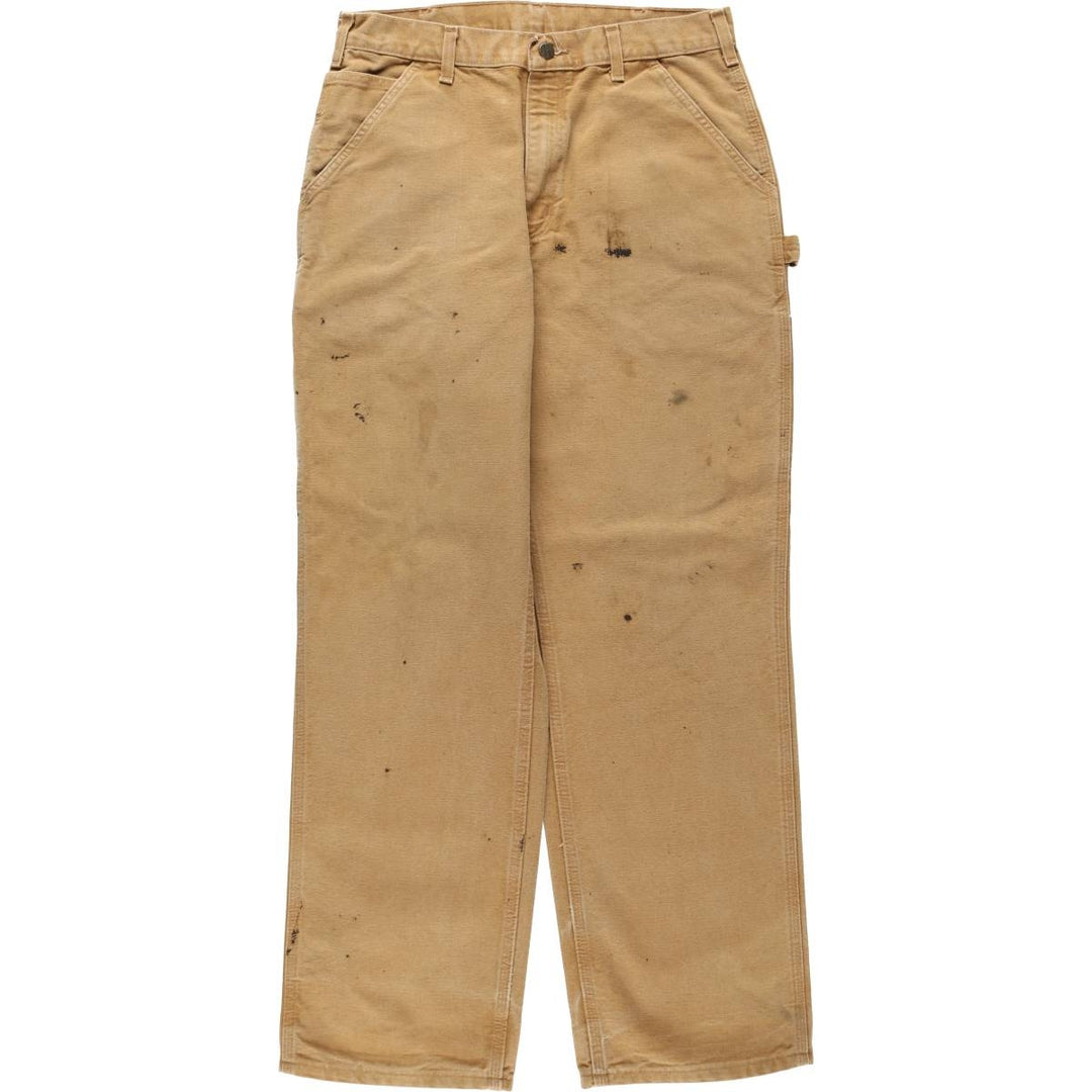 Carhartt Loose Original Fit Duck Painter Pants, Men's, W32 equivalent cotton Beige type Vintage Second Hand