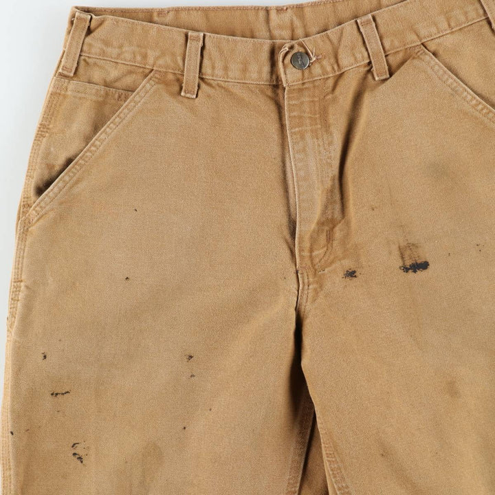 Carhartt Loose Original Fit Duck Painter Pants, Men's, W32 equivalent cotton Beige type Vintage Second Hand