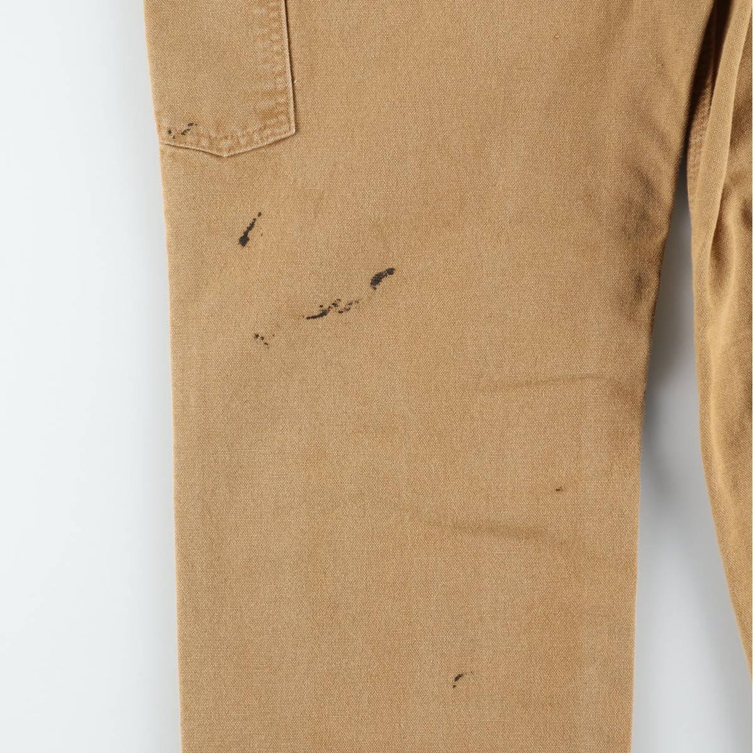 Carhartt Loose Original Fit Duck Painter Pants, Men's, W32 equivalent cotton Beige type Vintage Second Hand