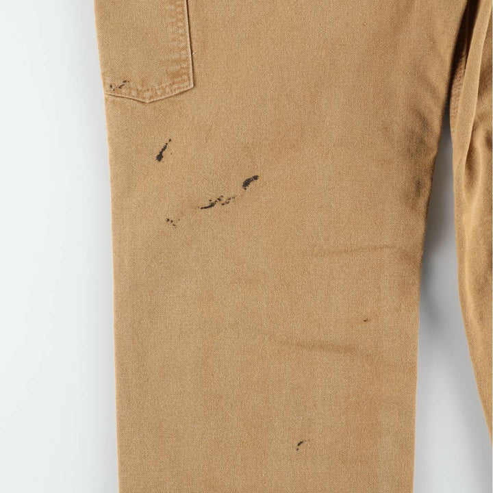 Carhartt Loose Original Fit Duck Painter Pants, Men's, W32 equivalent cotton Beige type Vintage Second Hand