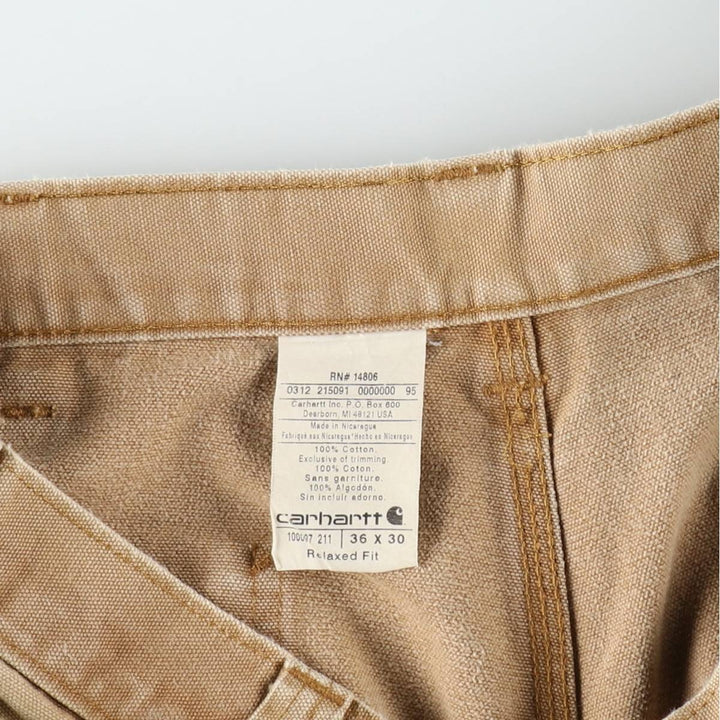 Carhartt Relaxed Fit Duck Painter Pants, Men's, Size 37 cotton Beige type Vintage Second Hand