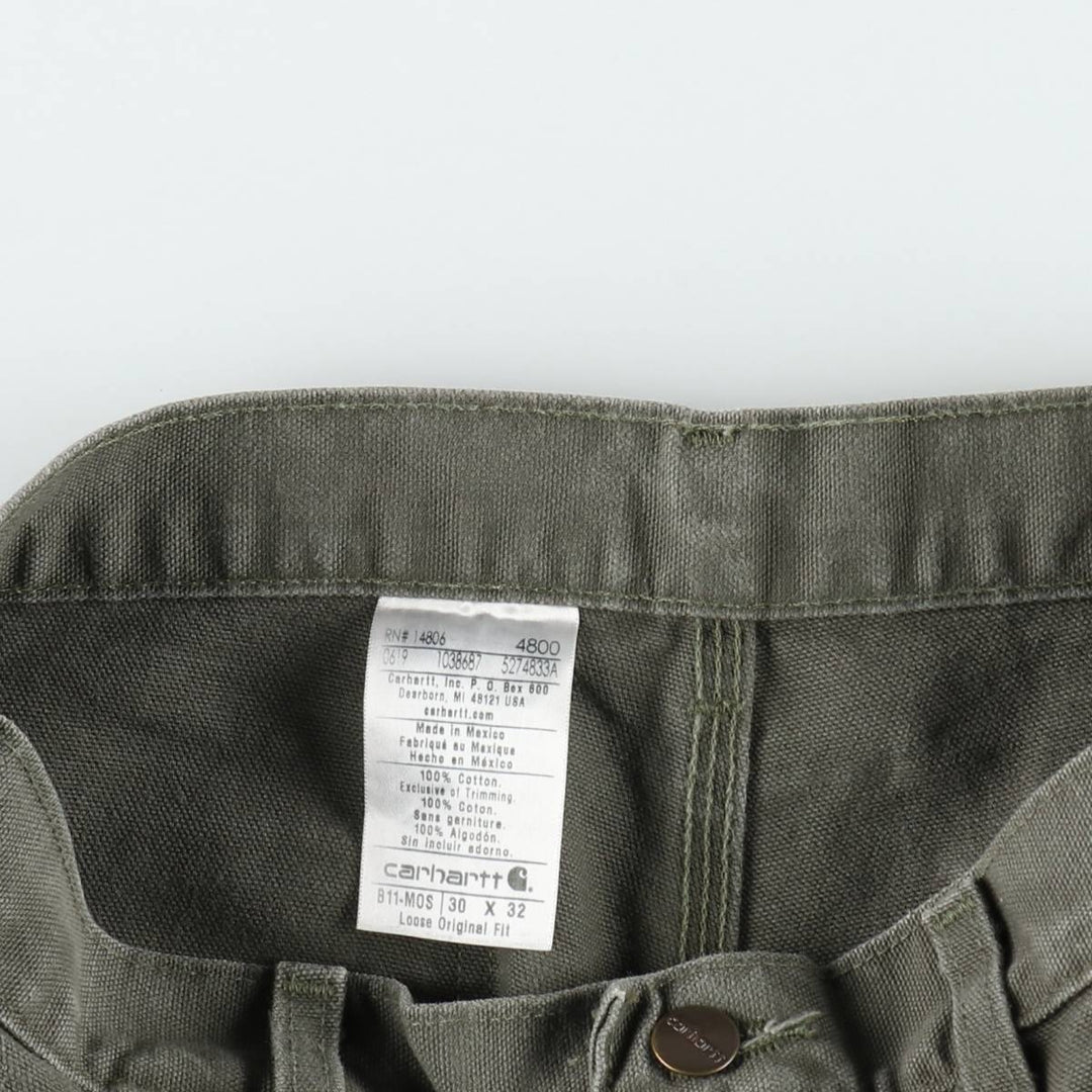 Carhartt Loose Original Fit Duck Painter Pants, Men's, Size W30 cotton Khaki type Vintage Second Hand