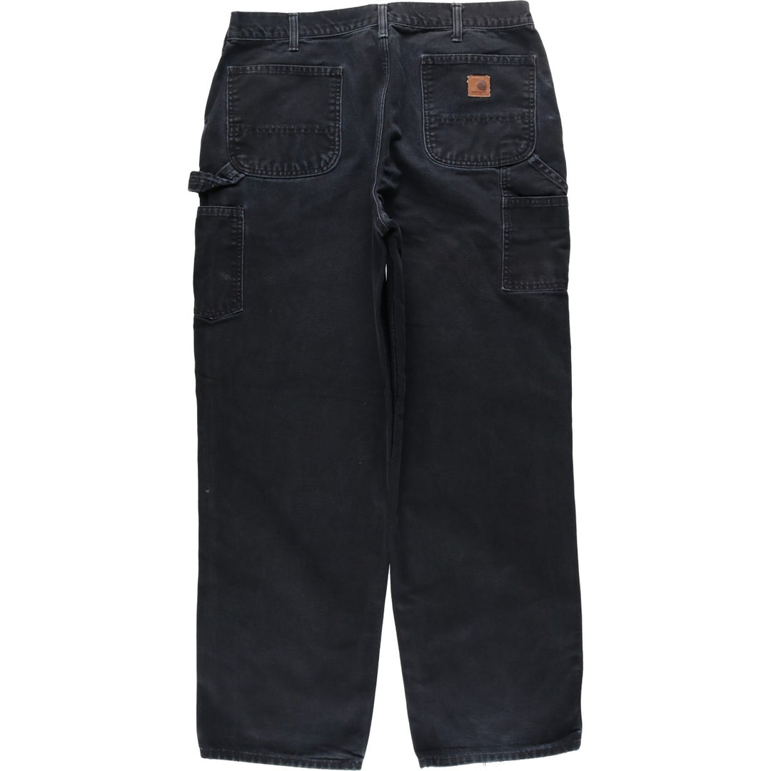 Carhartt Dungaree Fit Painted Duck Painter Pants, Men's W37 (approx.) cotton black type Vintage Second Hand